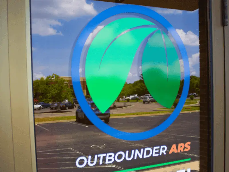 A photo of the front door to the OutbounderARS Cincinnati Center